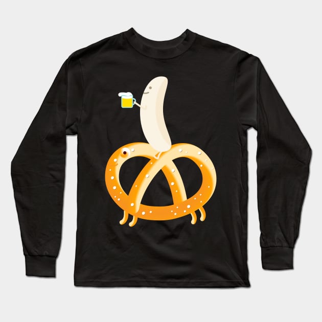 Pretzel, white sausage, beer team Long Sleeve T-Shirt by spontania